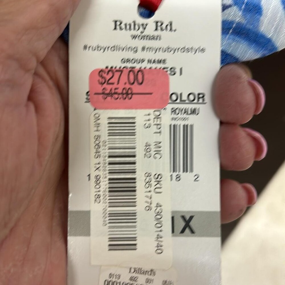 Ruby Rd. Blouse B5 - Picture 2 of 3